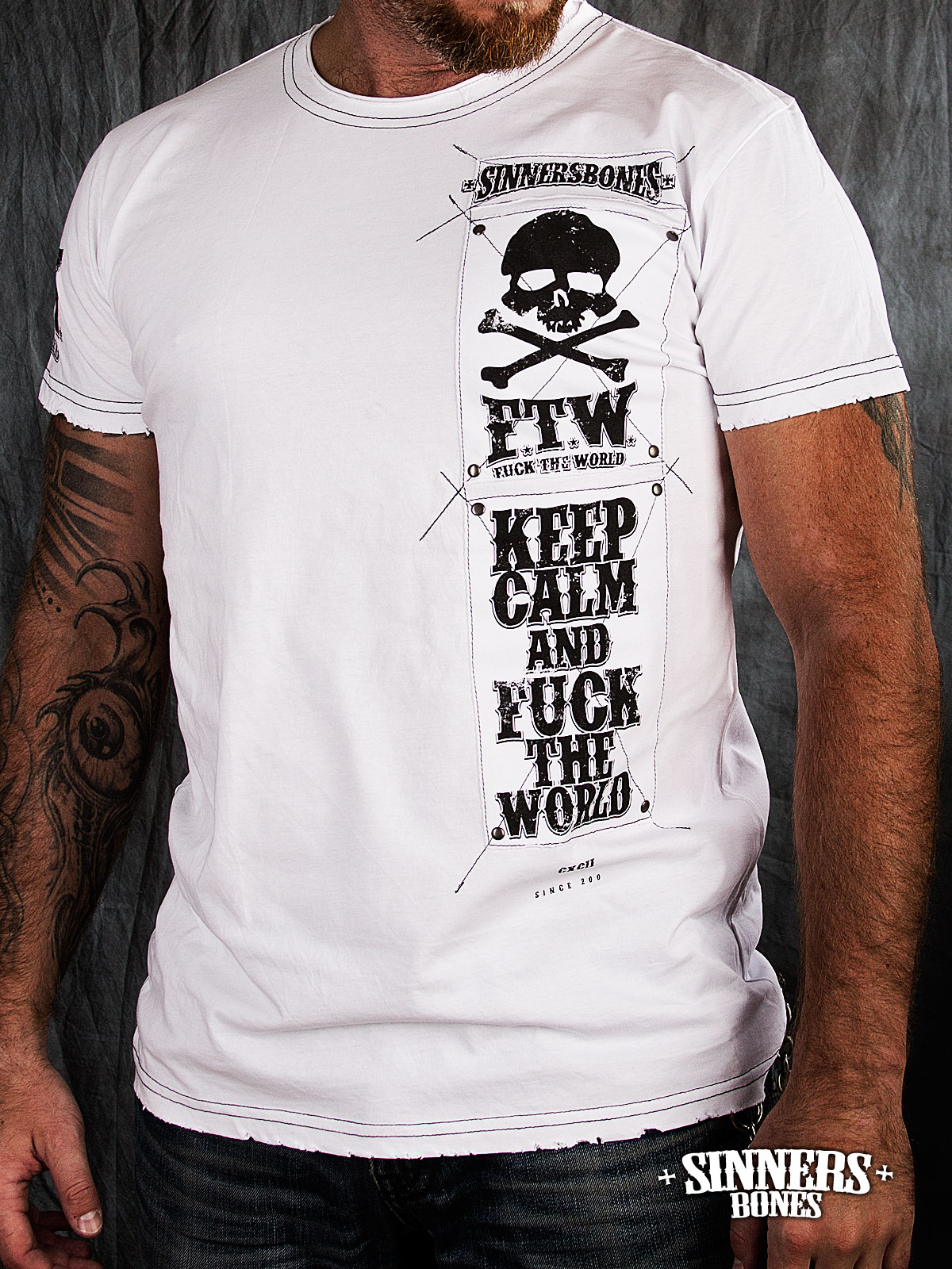 Man's T-Shirt "Keep Calm and Fuck the World"