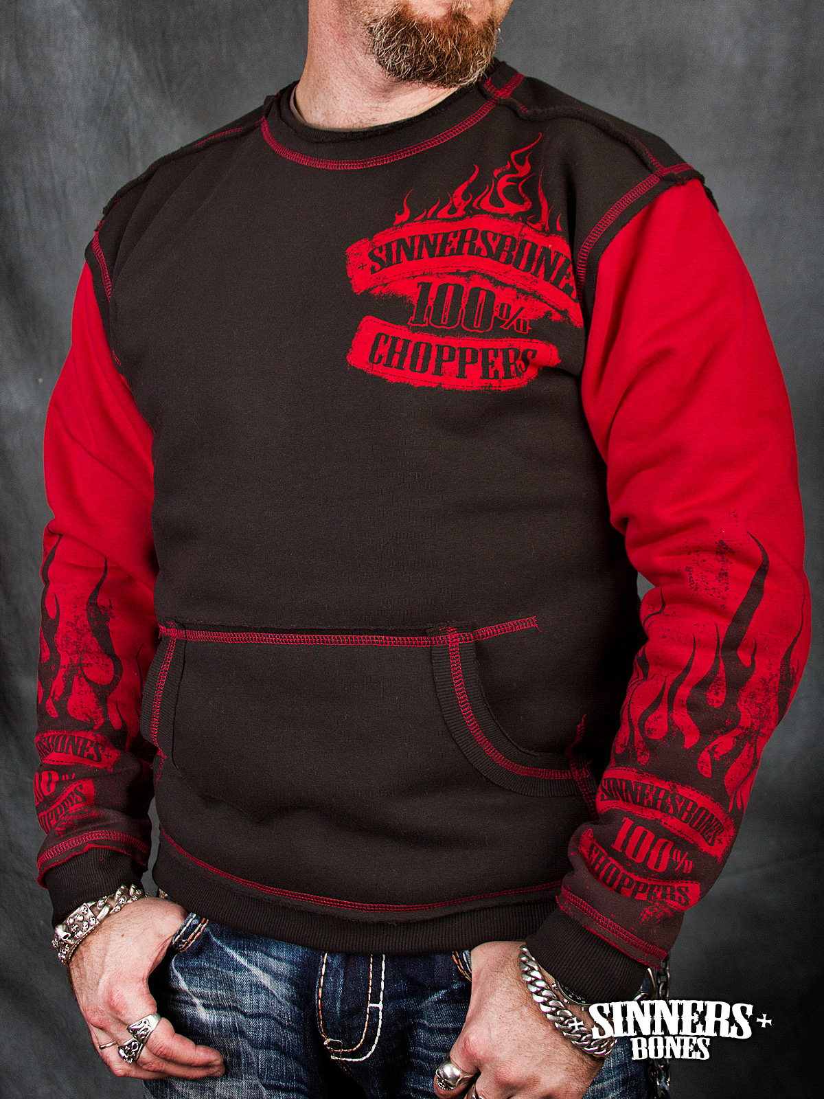 Man's Sweatshirt "100% CHOPPERS"