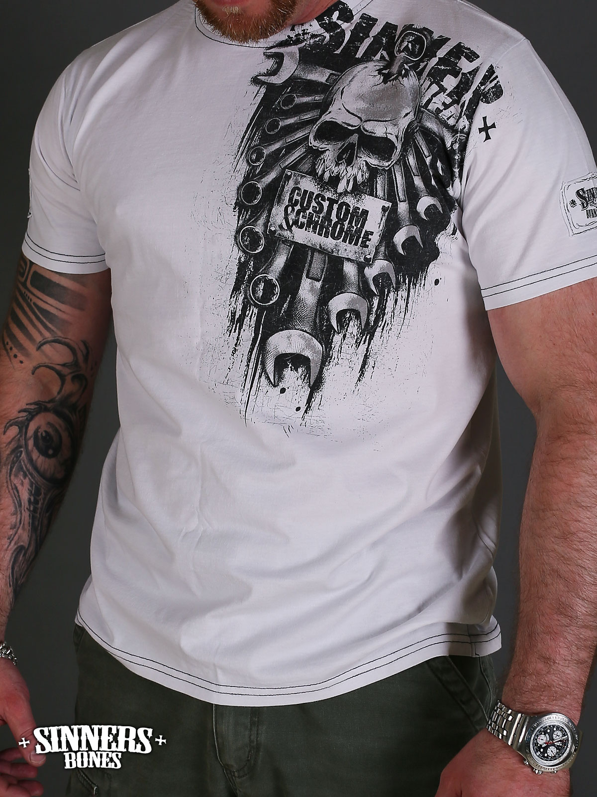 Man's T-Shirt "CUSTOM & CHROME"