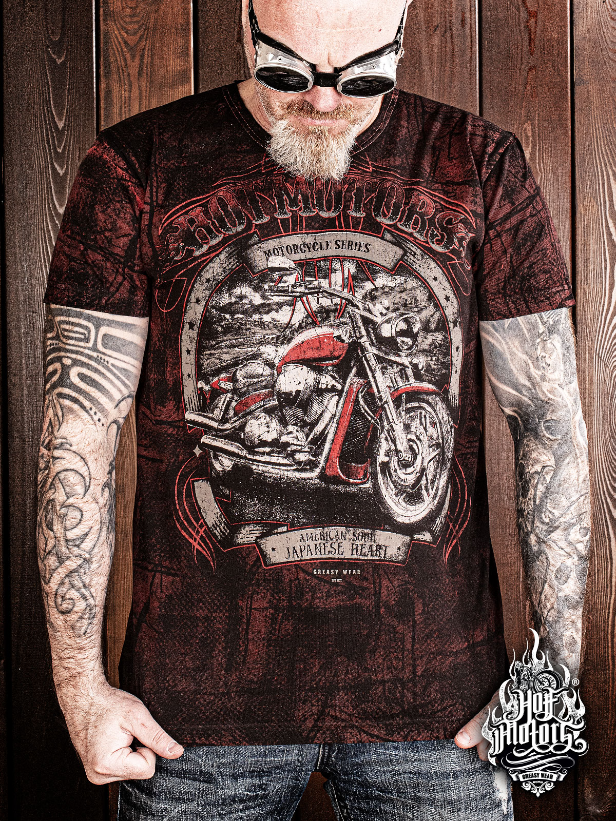 Men's T-Shirt HOT MOTORS ''Japanese Heart