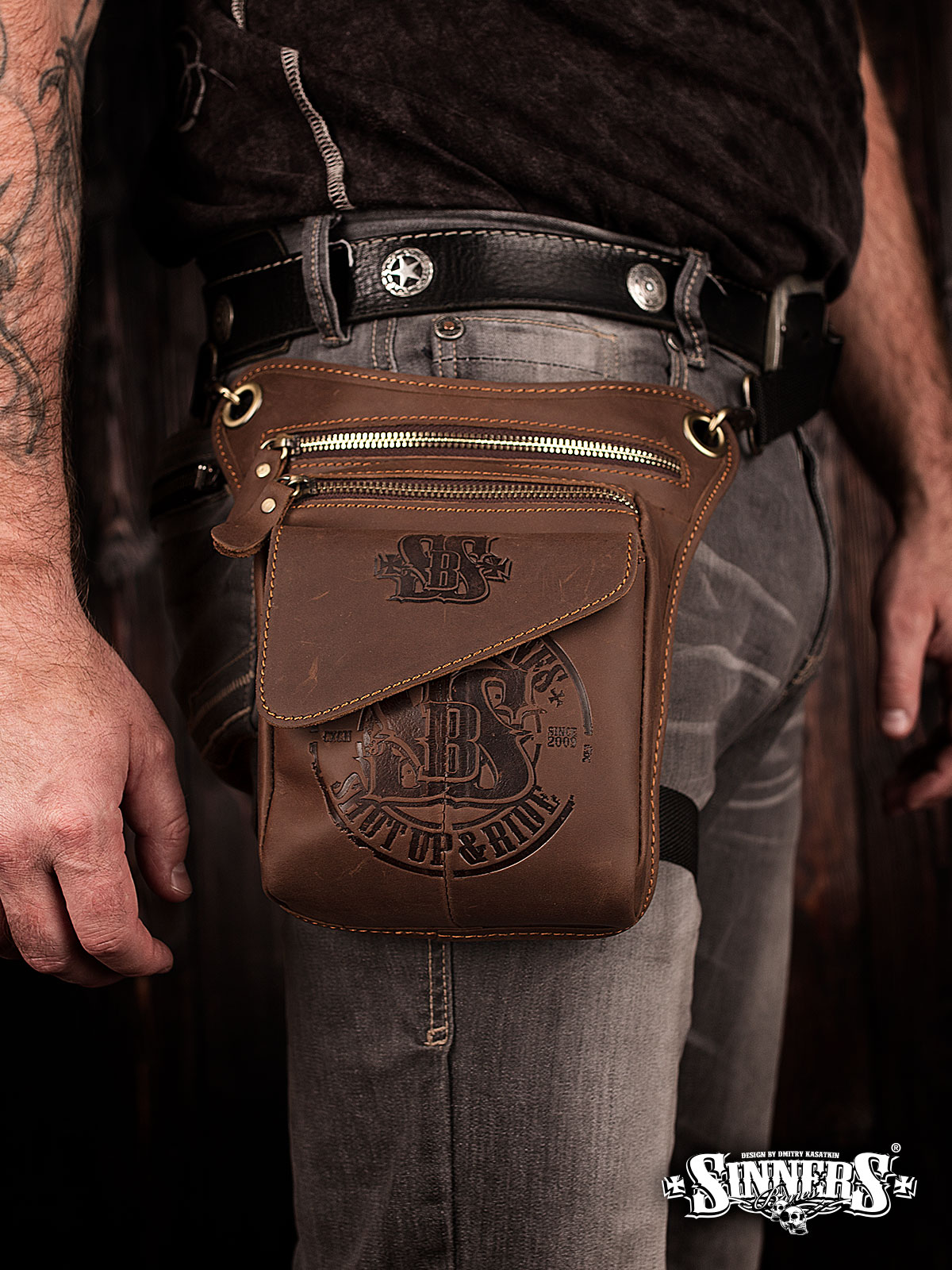Leather Biker Bag