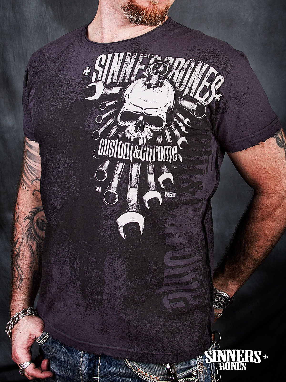 Man’s T-Shirt "CUSTOM&CHROME"