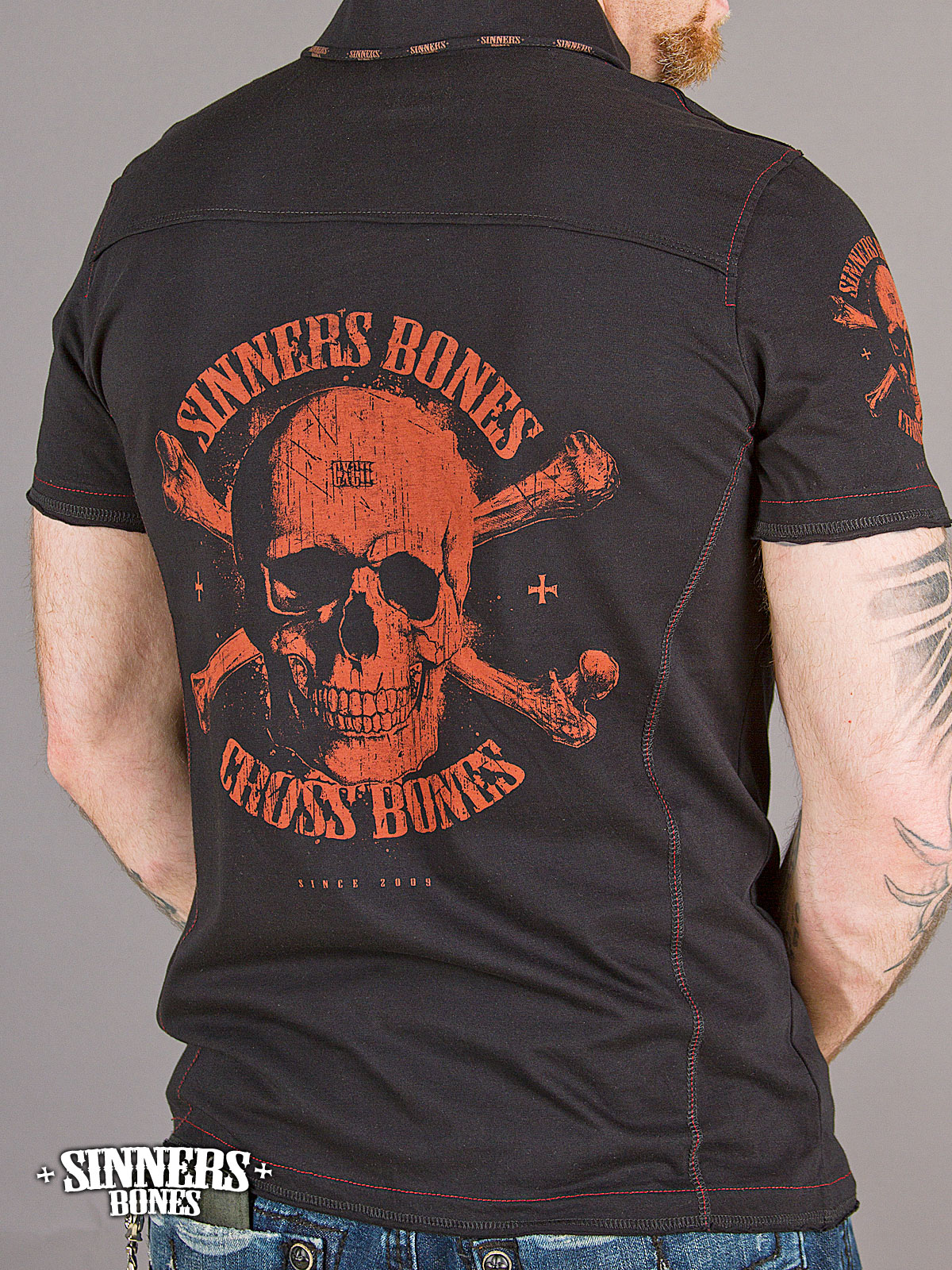 Man's Polo "CROSS BONES"