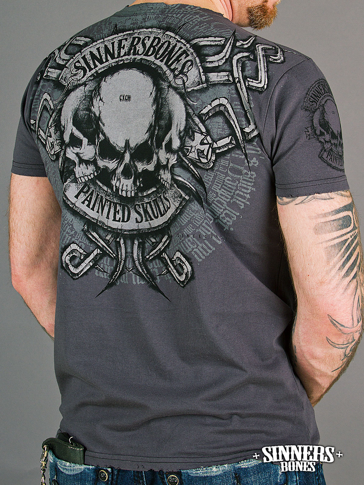 Man's T-Shirt "Painted Skulls"
