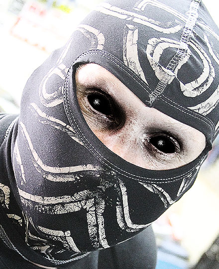 Black Balaclava "Sinners pattern"