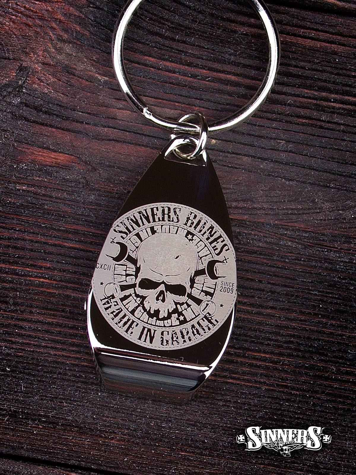 Keychain Bottle Openers "MADE in GARAGE"