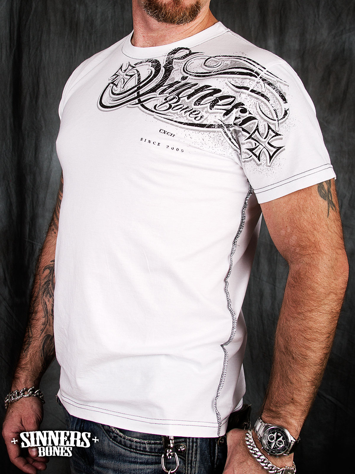 Man's T-Shirt "SINNER's BONES"
