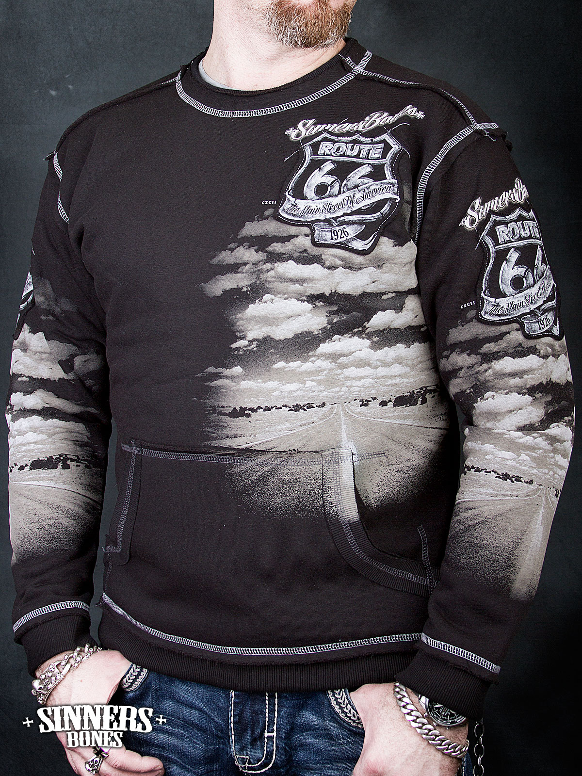 Man’s Sweatshirt "ROUTE 66"