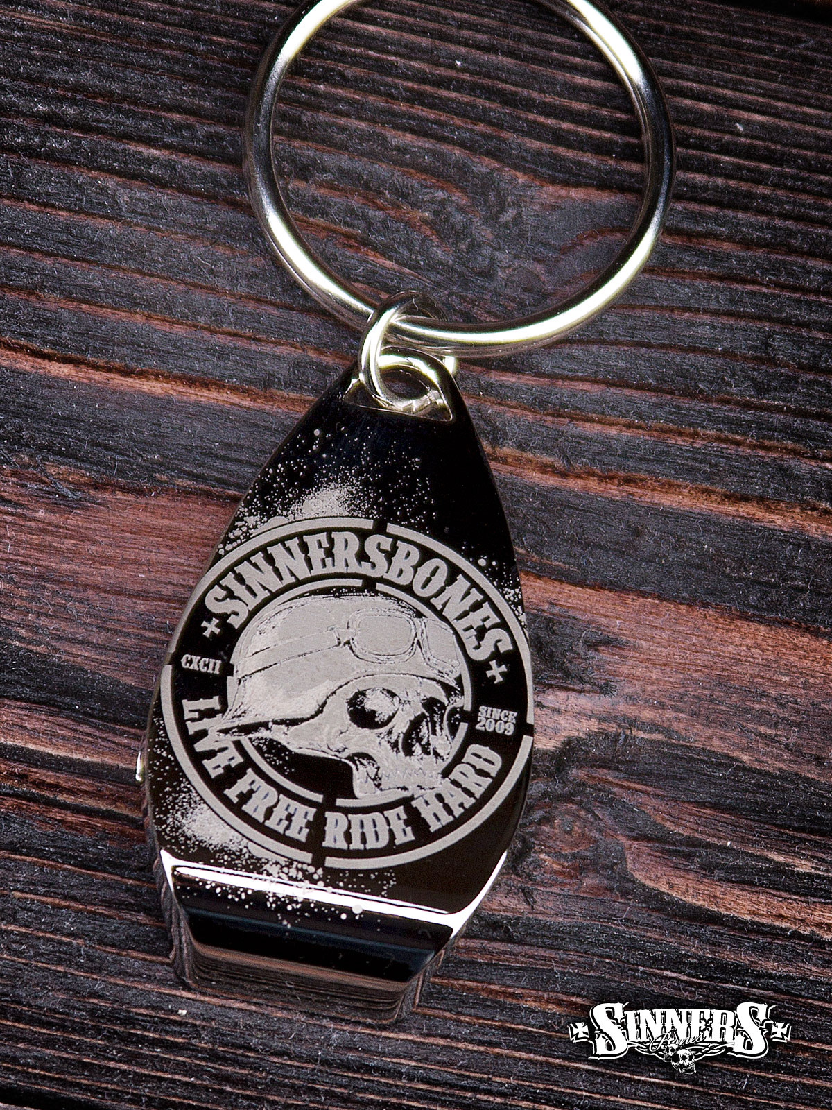 Keychain Bottle Openers "Live Free Ride Hard"