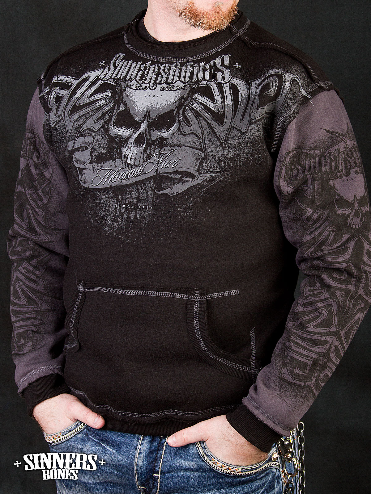 Man's Sweatshirt "Memento Mori"