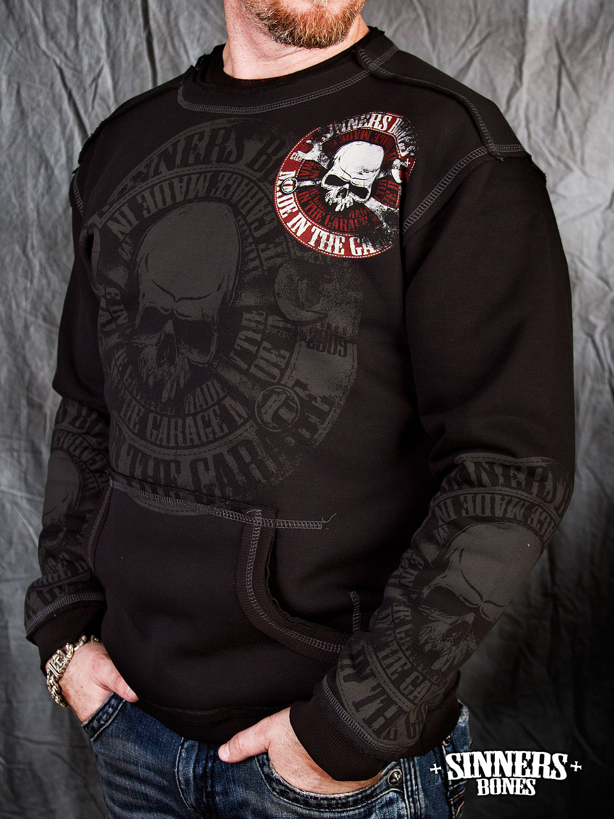 Man's Sweatshirt "Made in the GARAGE"
