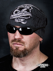 Black Winter Hat "ROUTE 66"
