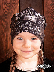 Black Winter Children's Hat "CUSTOM & CHROME"