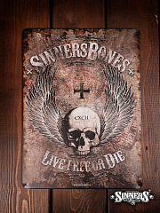 Iron Nameplate "Live Free Or Die"